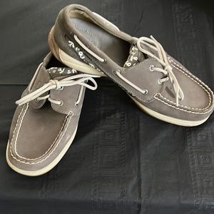 Speer top-sider gray shoes